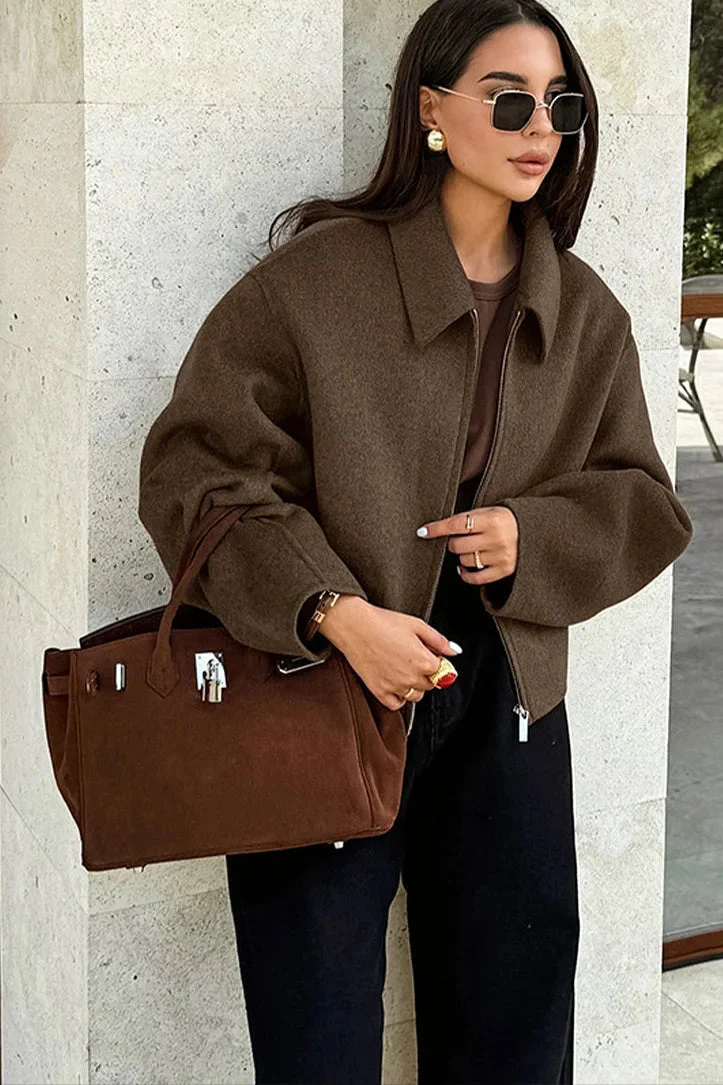 Bryana | Cropped Wollen Jas voor Dames – Stijlvol & Modern Design - Afbeelding 5