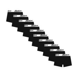 Malelions Junior Boxer 10-Pack | Black/White