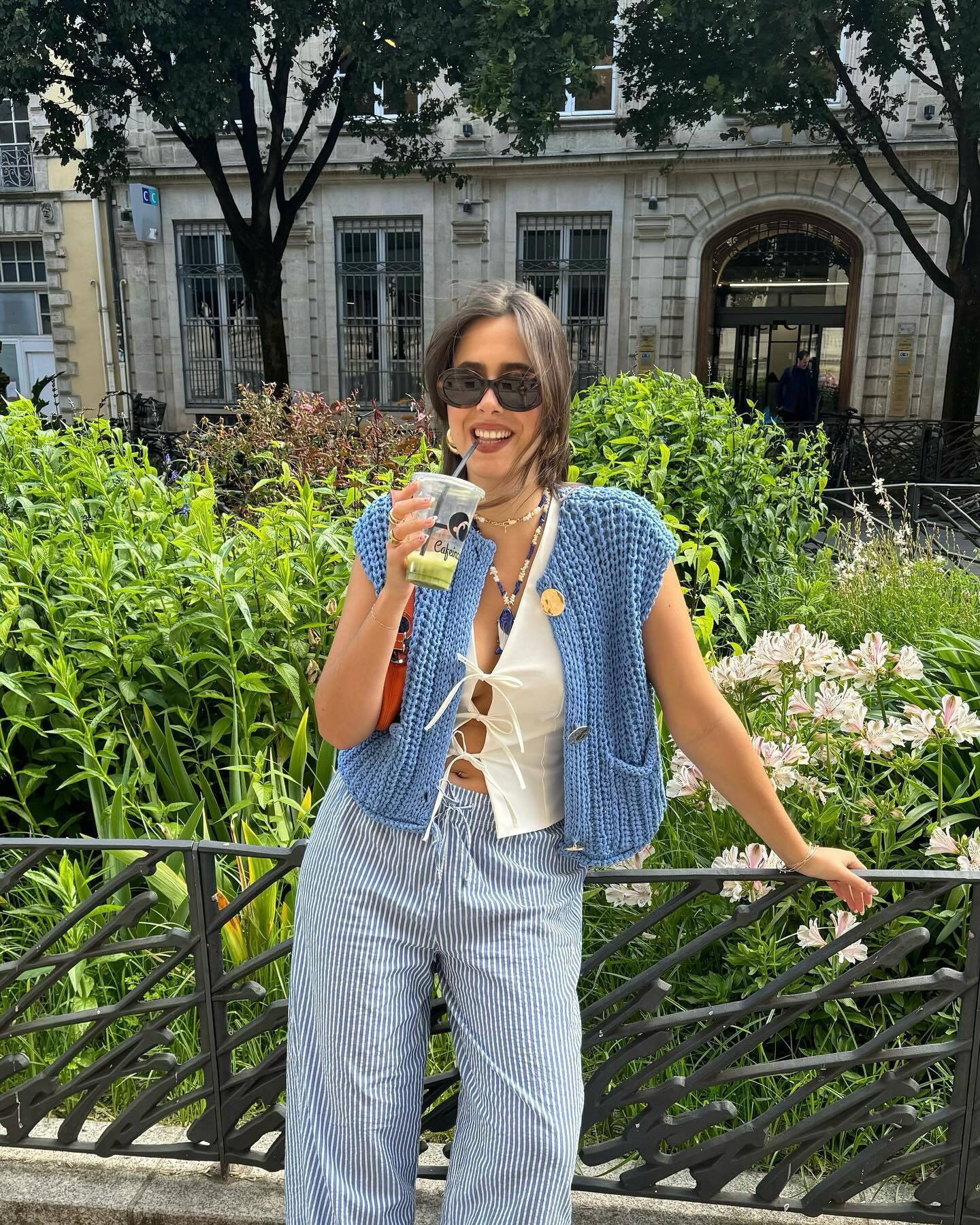 Elena | Mouwloos Gebreid Vest Met Zakken - Afbeelding 5