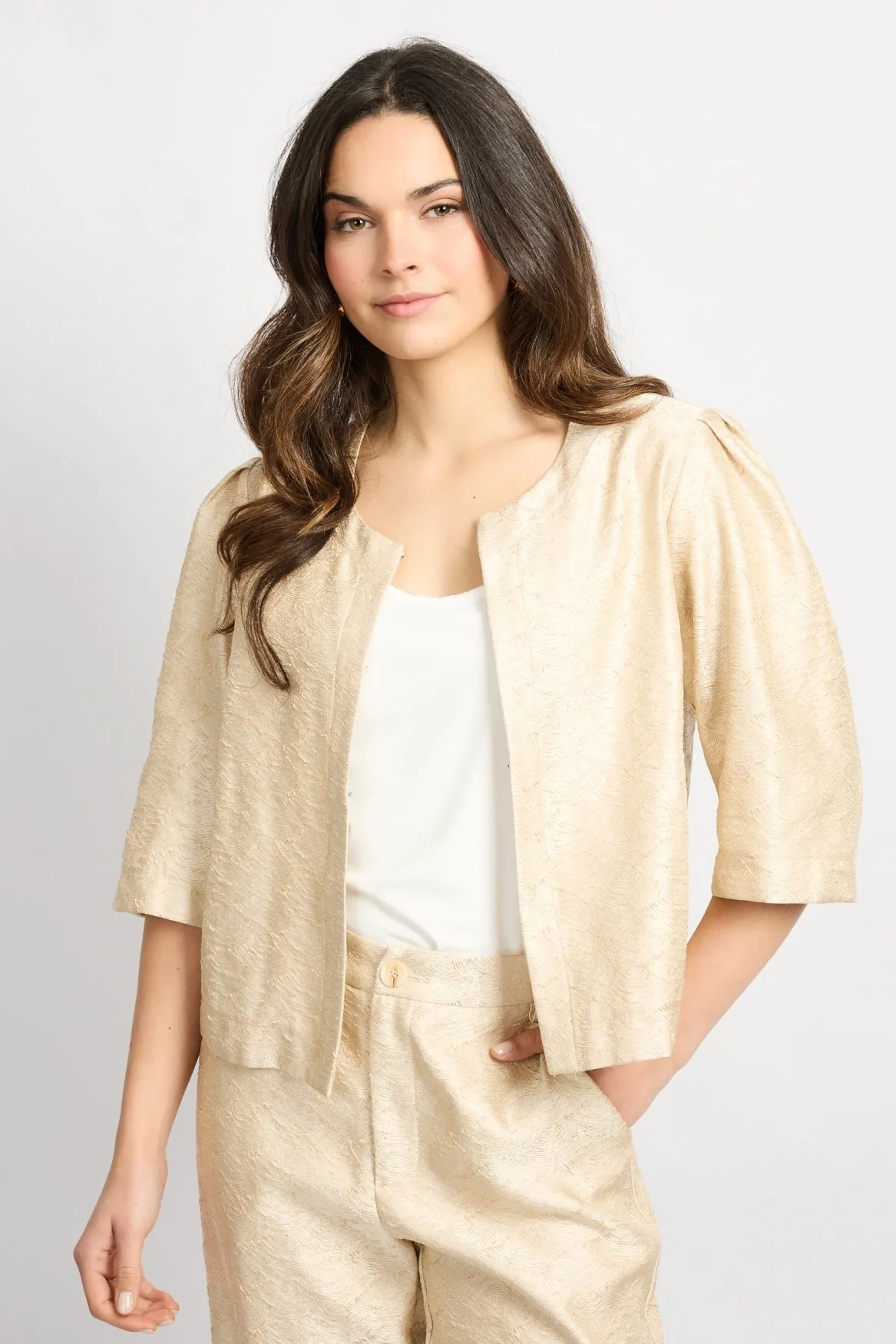 C&S Josephine jacket | 26ZQH12 Sand - Afbeelding 7