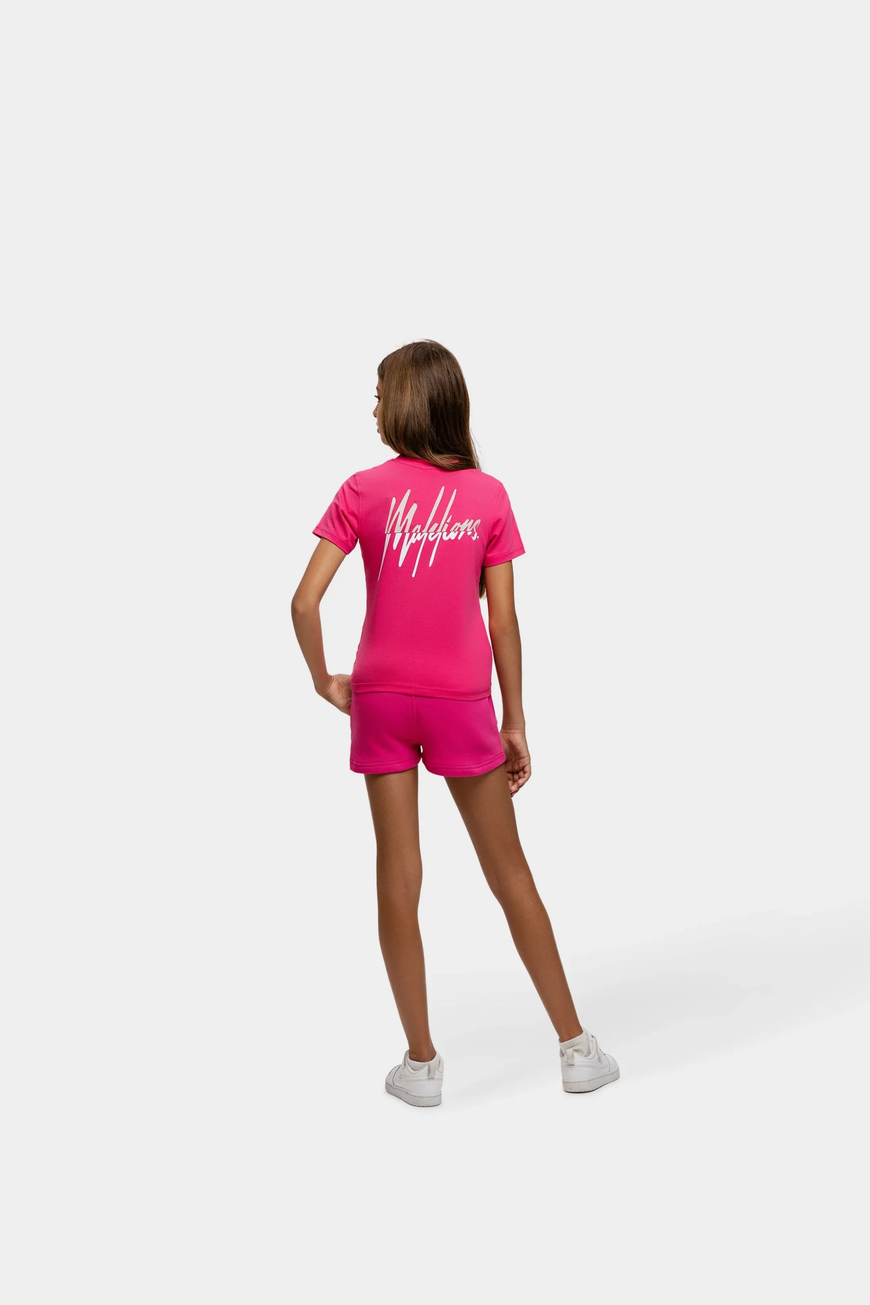 Malelions Junior Girls Kiki Shorts | Hot Pink/Humus - Afbeelding 5
