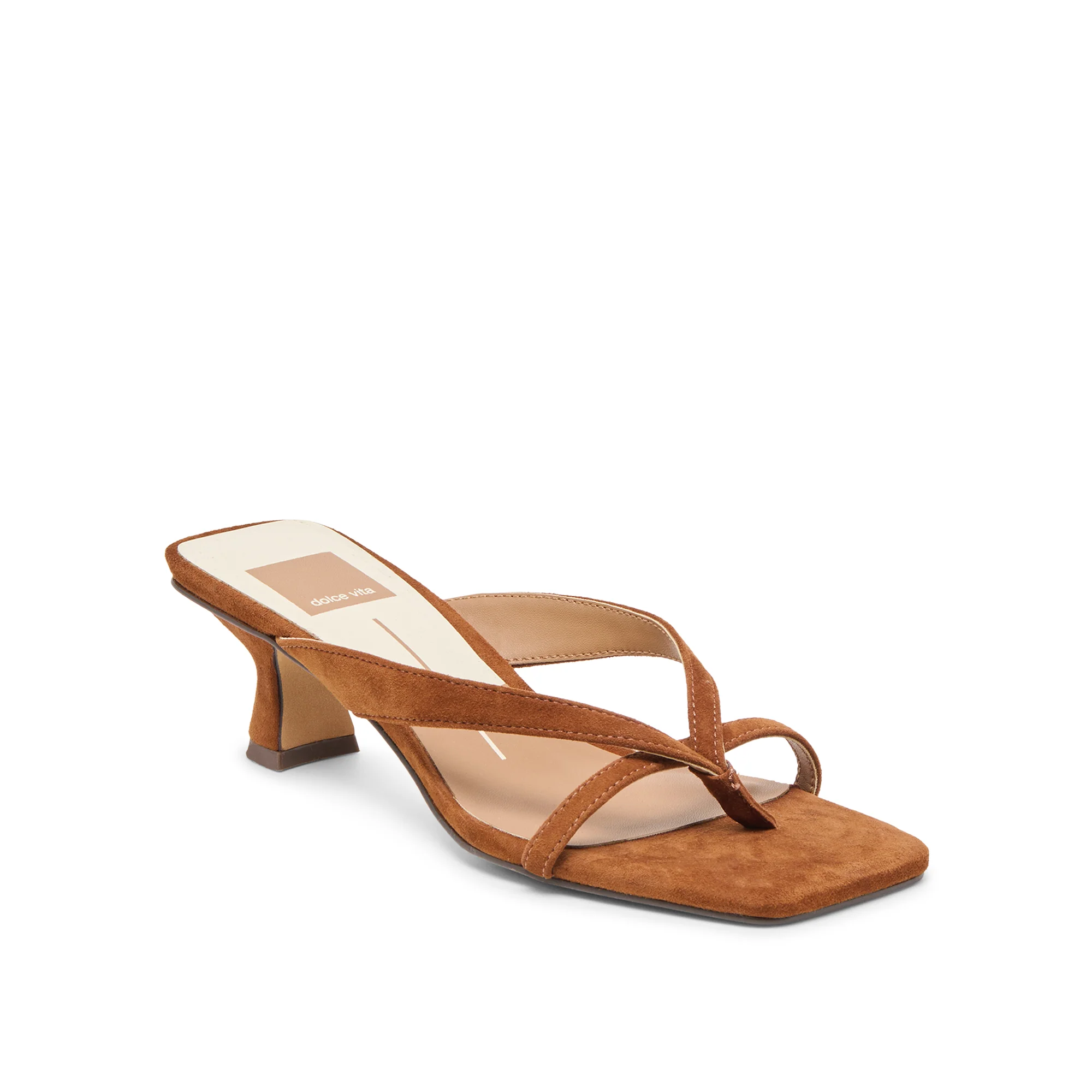 Dolce Vita Mule Cognac – Suède met Klein Hakje | Steve Madden - Afbeelding 2