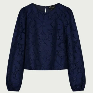 Elvira Top Charlie Navy lace