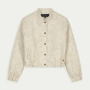 Elvira Bomber Aurora Flower Creme