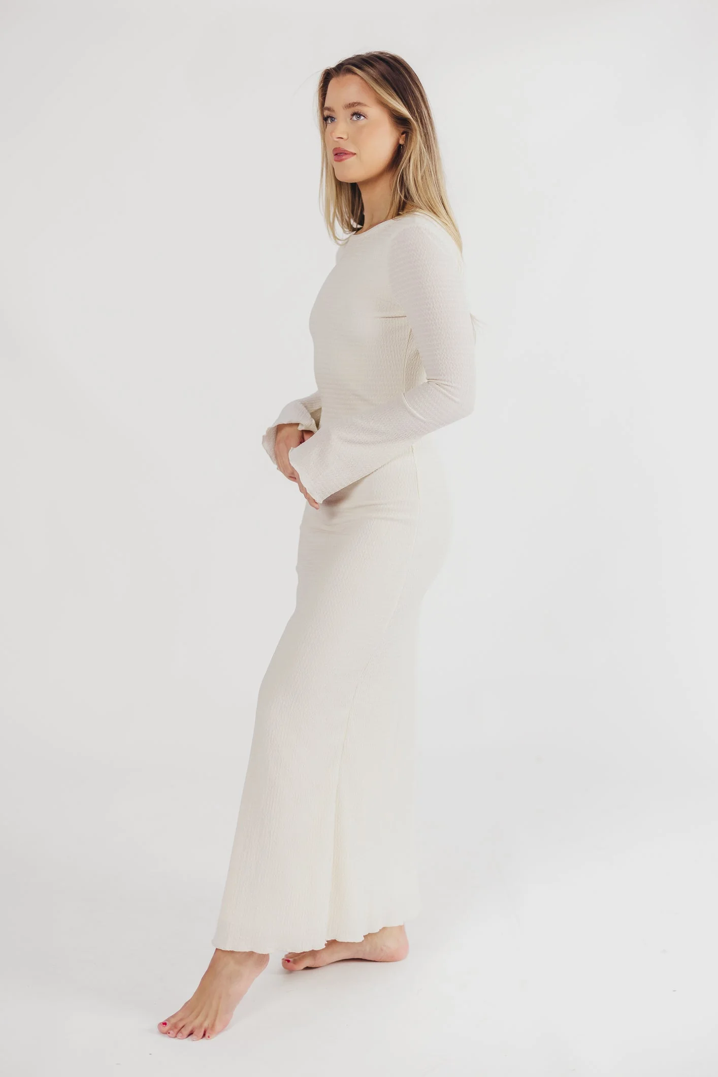 Rafaela | Elegante Maxi Jurk met Open Rug - Afbeelding 3