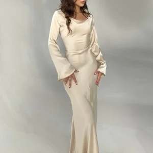 Silana | Maxi Jurk met Lange Mouwen Voor Dames - Klassiek & Tijdloos