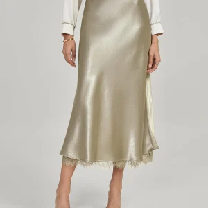 Aly | Lange Rok Dames - Flatterende A-Lijn met Elastische Taille