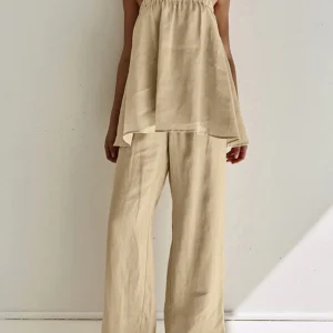 Nieva | Casual Tweedelige Set voor Dames van Katoen & Linnen