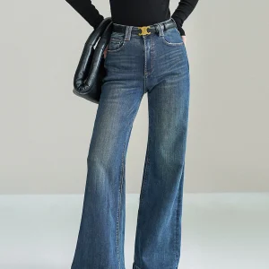 Metha | Mid-Waist Spijkerbroek van Stretch Denim -Bootcut Jeans Dames