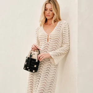 Alya | Strandmode Cover Up - Witte Doorschijnende Maxi Jurk