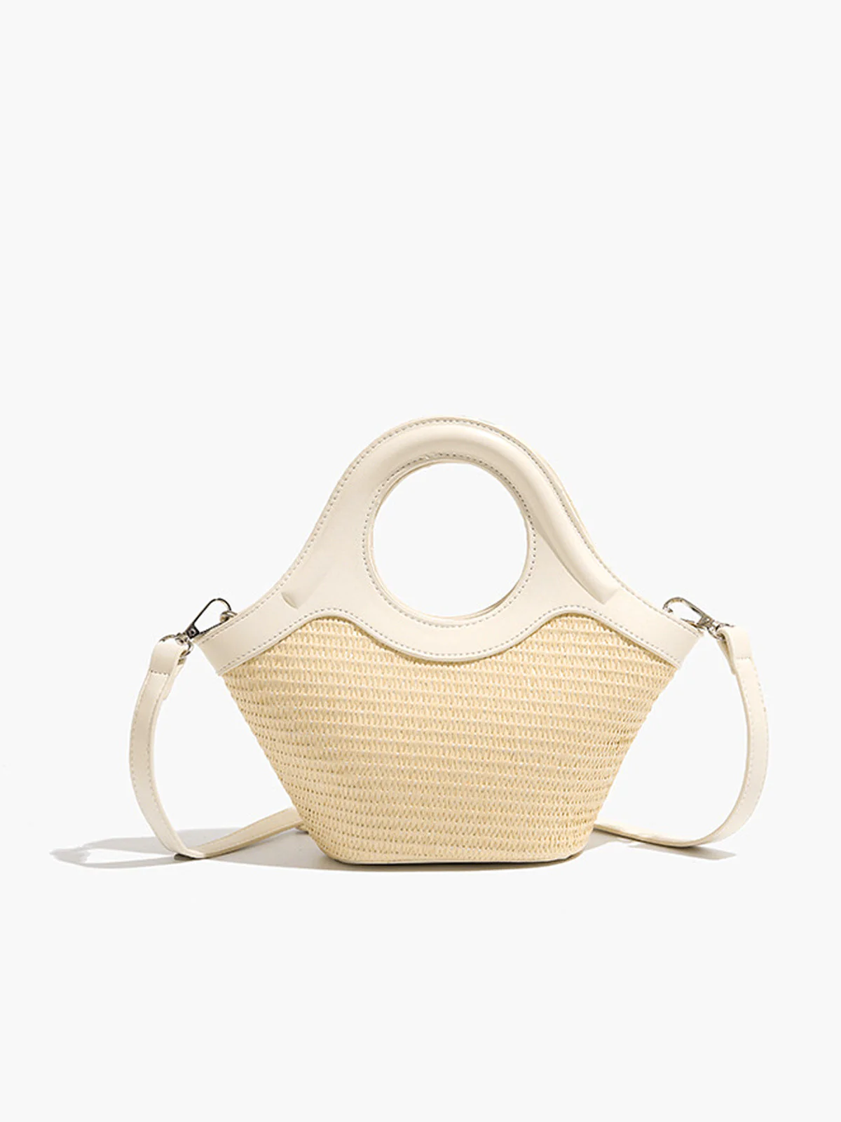 Estrelle | Rieten Strandtas Rond – Boho Handtas Dames Zomer - Afbeelding 6