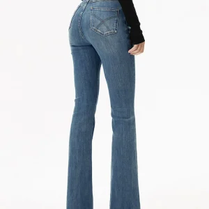 Nikola | High-Waist Bootcut Jeans Slim Fit met Stretch