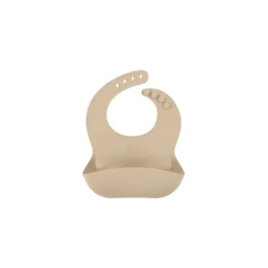 Malelions Baby Silicone Bib | Beige