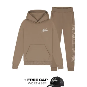 Malelions Junior Girls Tribe Tracksuit | Choco