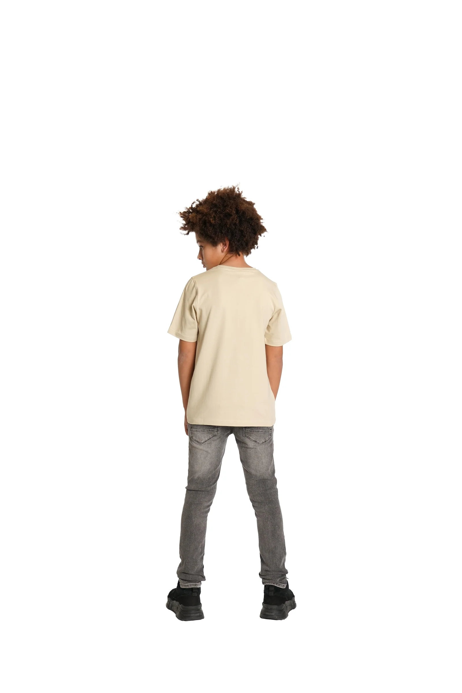 Malelions Junior Tube T-Shirt | Beige/Turquoise - Afbeelding 6