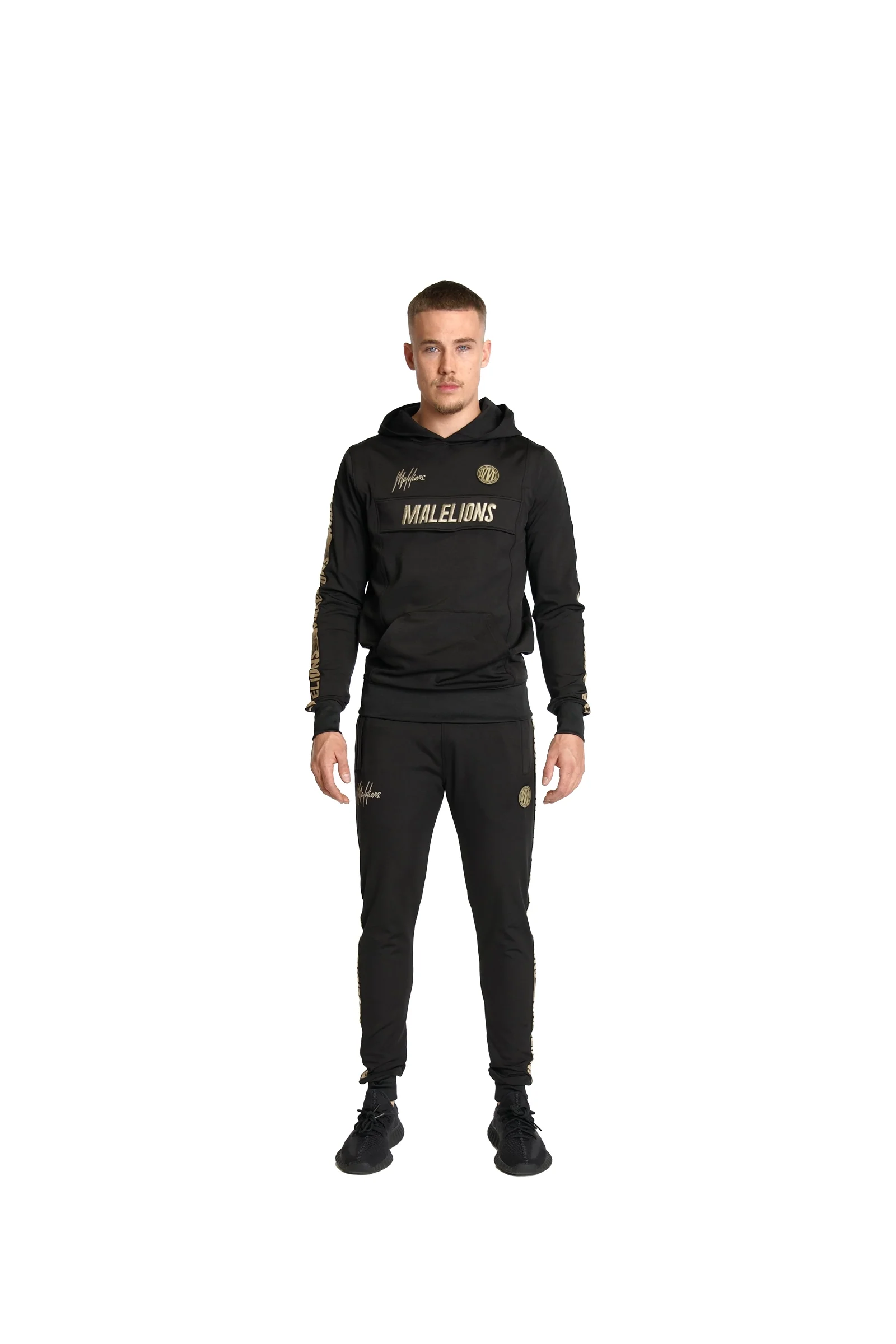 Malelions Sport Warming Up Tracksuit | Black/Gold - Afbeelding 4