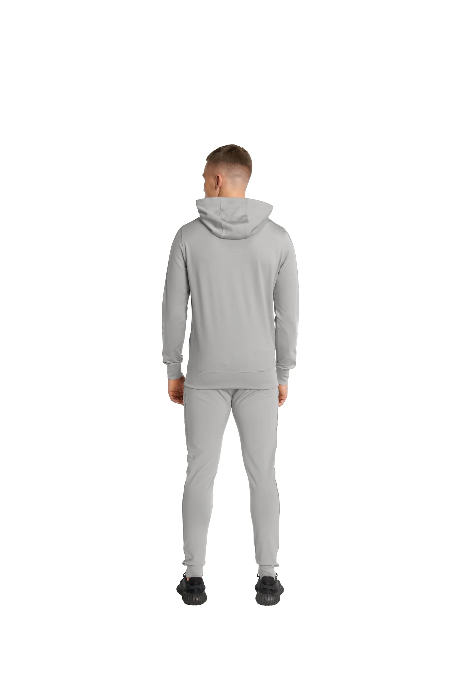 Malelions Sport Warming Up Tracksuit | Light Grey/Orange - Afbeelding 5