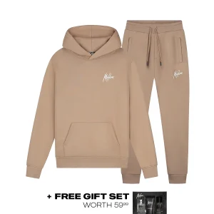 Malelions Men Signature Tracksuit | Khaki