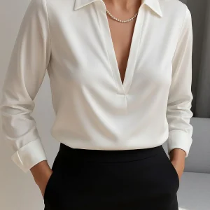 Ruby | Elegante Blouse met Diepe V-hals