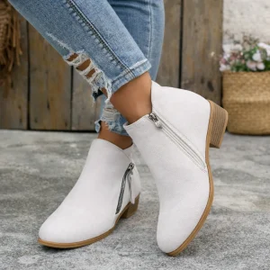 Elva | Trendy Suède Laarzen met Hak