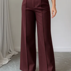 Jolan | High Waist Straight Leg Broek Dames – Regular Fit