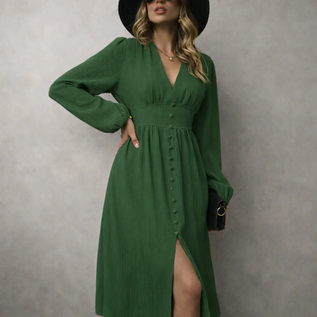 Sade | Vintage-Chique Maxi Jurk