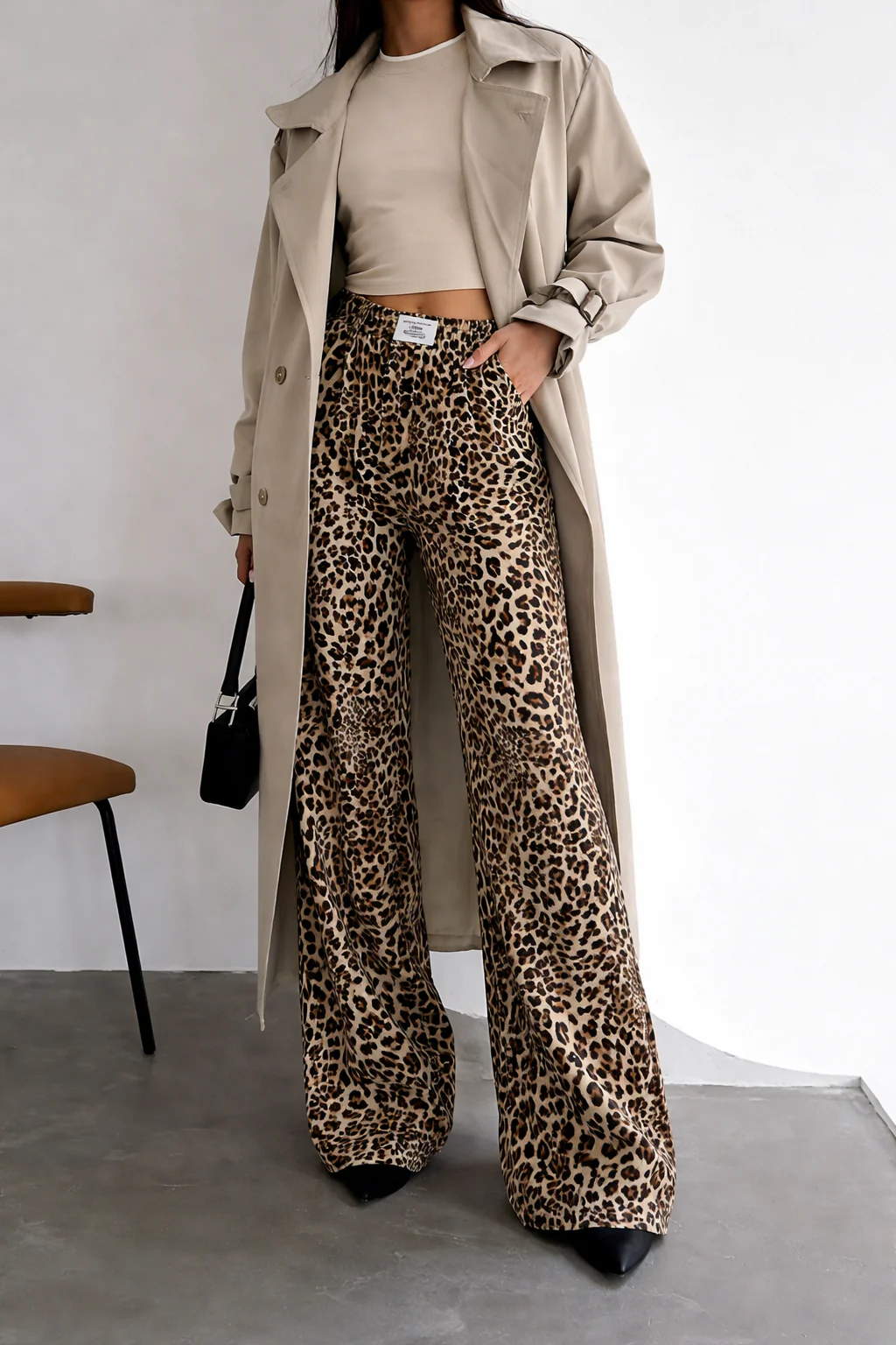 Fallon | Trending Luipaardprint Jeans met Rechte Pijpen - Afbeelding 2