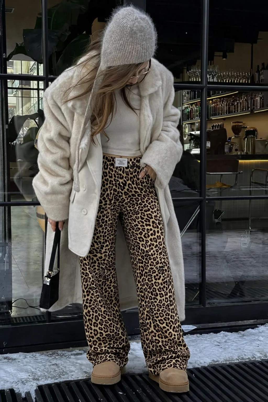 Fallon | Trending Luipaardprint Jeans met Rechte Pijpen - Afbeelding 3