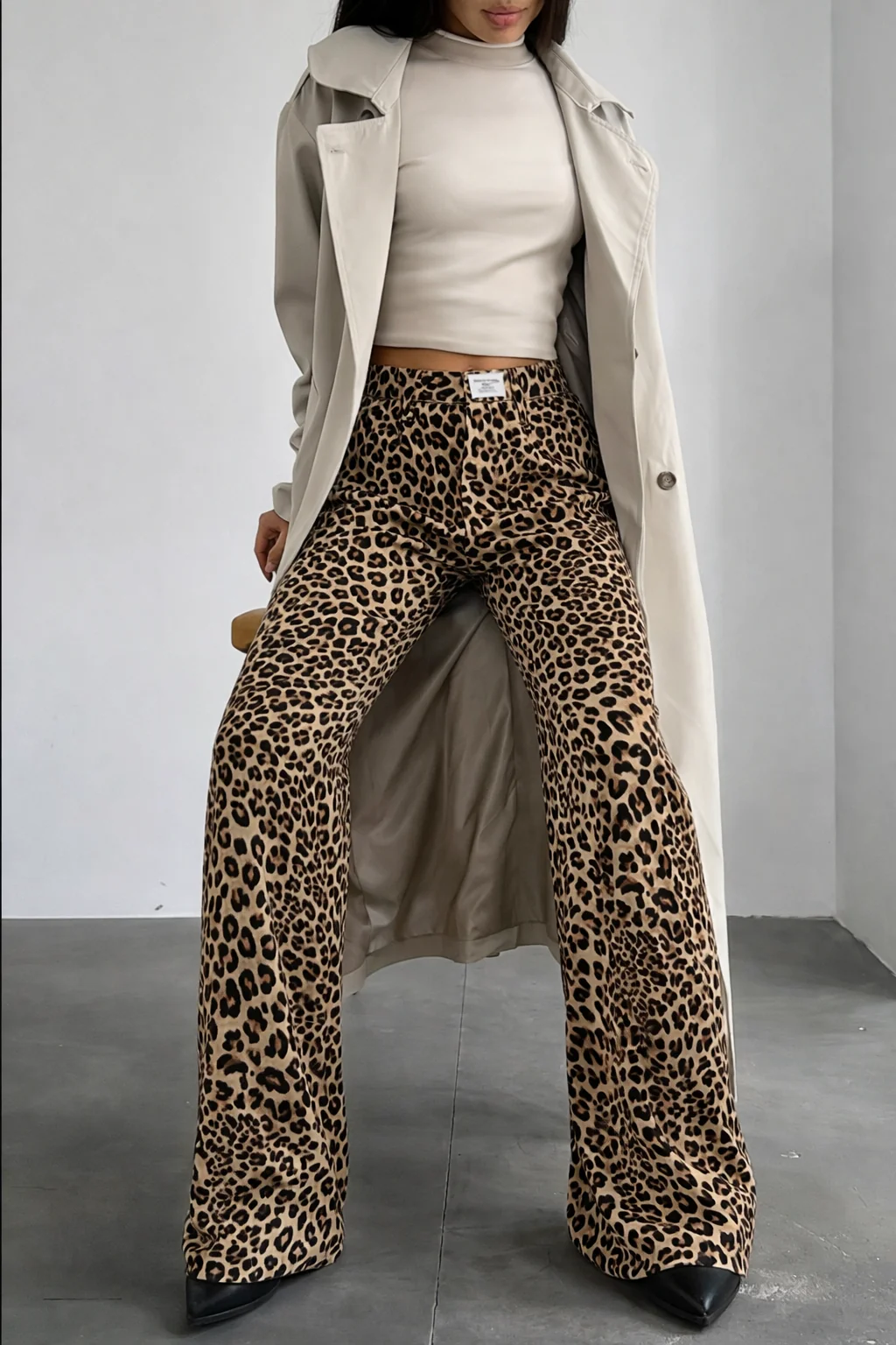 Fallon | Trending Luipaardprint Jeans met Rechte Pijpen - Afbeelding 4