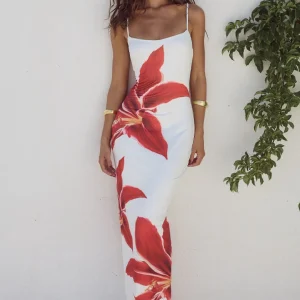 Ailisa | Trendy Midi Jurk met Bloemen - Elegant & Comfortabel