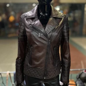 Dames Bikerjas Royal Brown – LBS