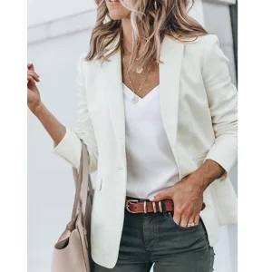 Dames Blazer met Getailleerde Pasvorm