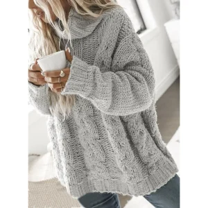 Dames Coltrui met Kabelbreipatroon en Losvallend Ontwerp