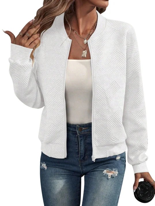 Dames Bomberjack met Relaxed Fit en Minimalistisch Ontwerp - Afbeelding 4