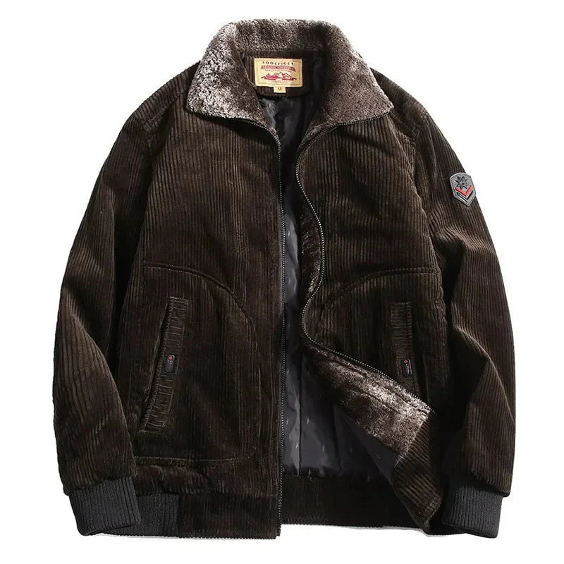 Heren Bomber Tussenjas Corduroy met Fleece - Afbeelding 3