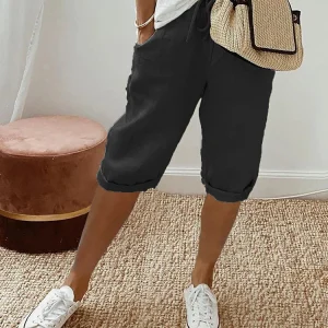 Dames Korte Broek met Elastische Tailleband