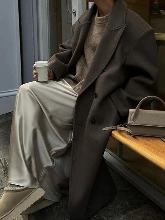 Dames Mantel Trenchcoat Double Breasted met Revers - Afbeelding 6