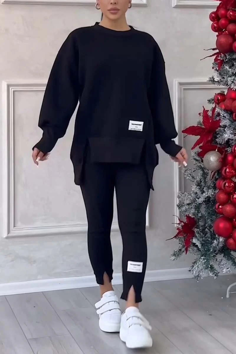 Dames Trainingspak met Oversized Trui en Hoge Taille Legging - Afbeelding 7