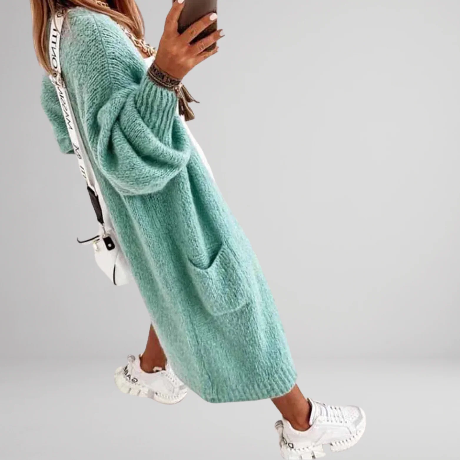 Dames Lange Cardigan Vest - Afbeelding 3