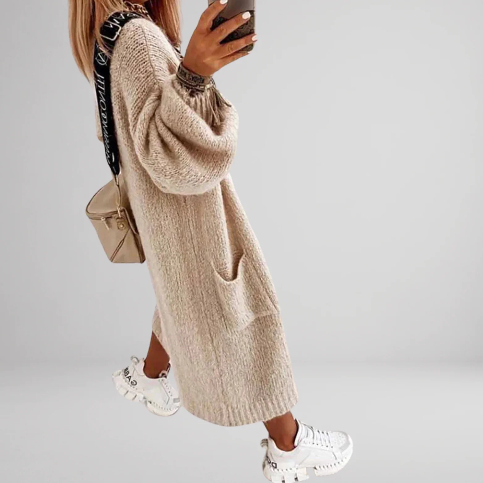 Dames Lange Cardigan Vest - Afbeelding 5