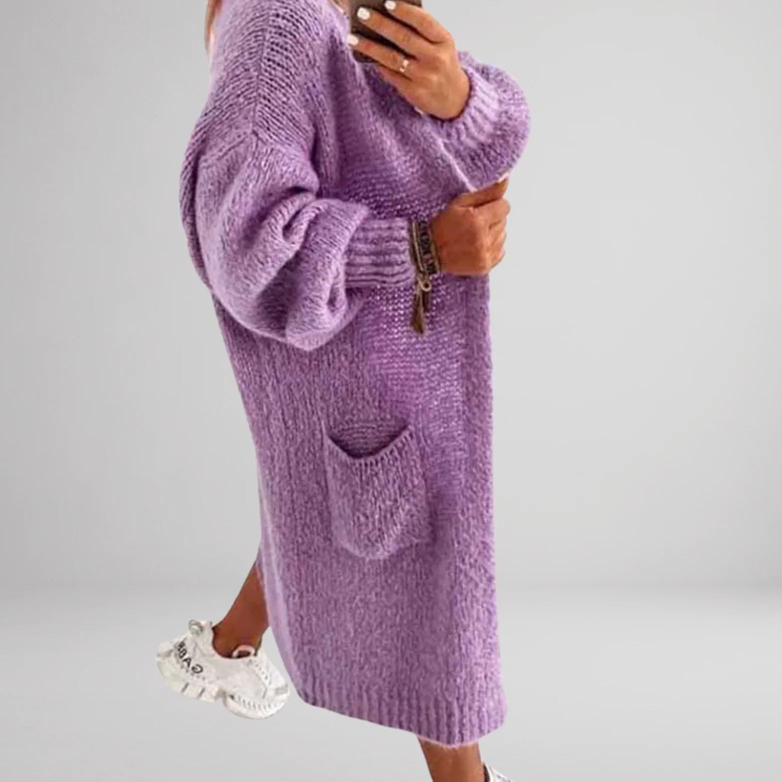 Dames Lange Cardigan Vest - Afbeelding 6