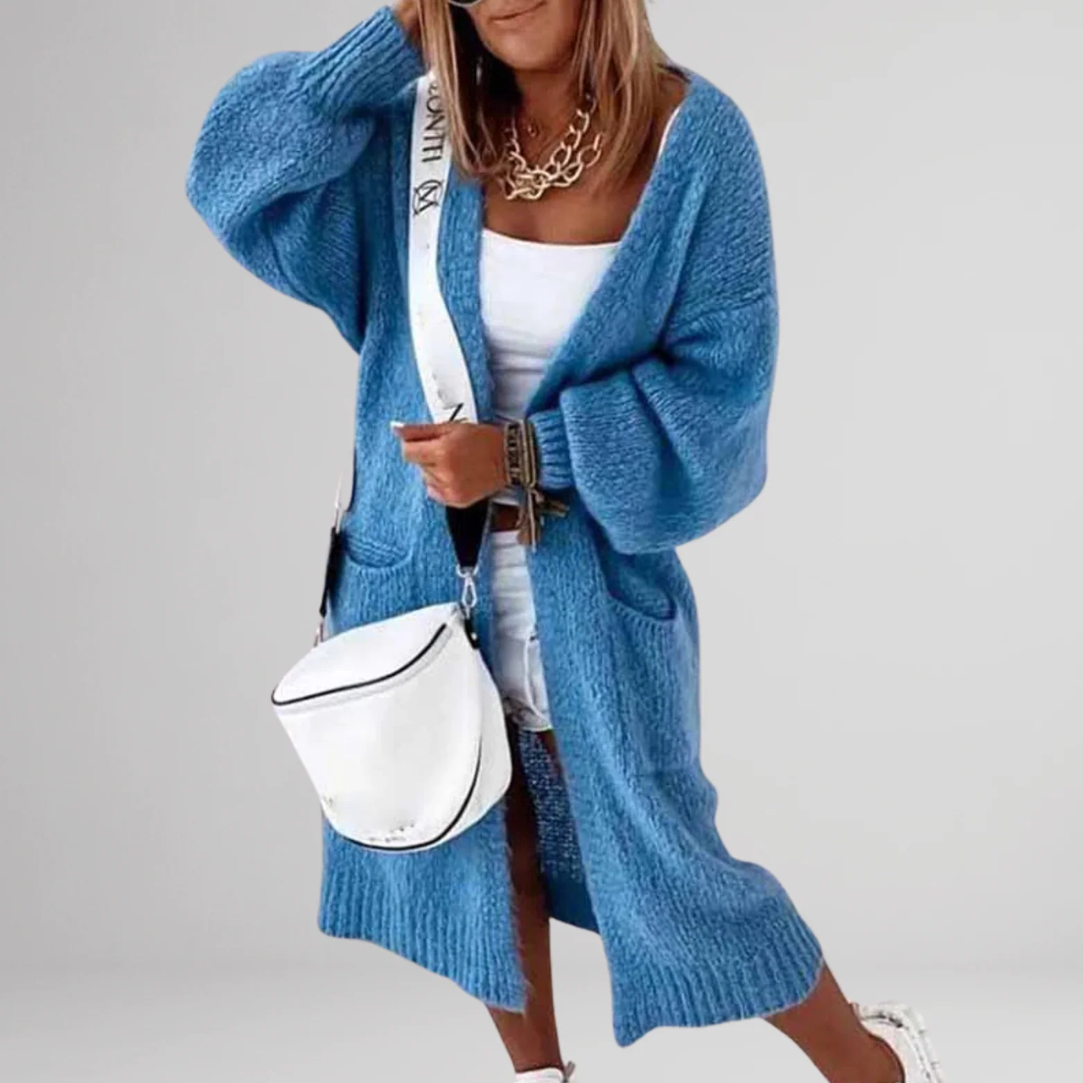 Dames Lange Cardigan Vest - Afbeelding 8