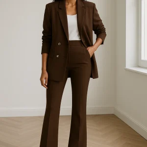Rachelle | Trendy Tweedelige Blazer Set - Pantalon en Blazer, Elegant en Tijdloos