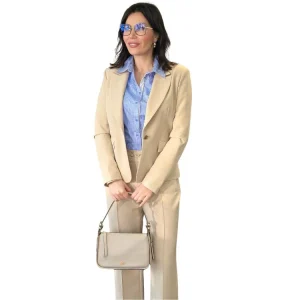 Rechte model broek met elastische band