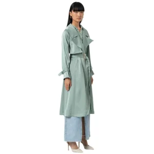 Trenchcoat in mintkleur