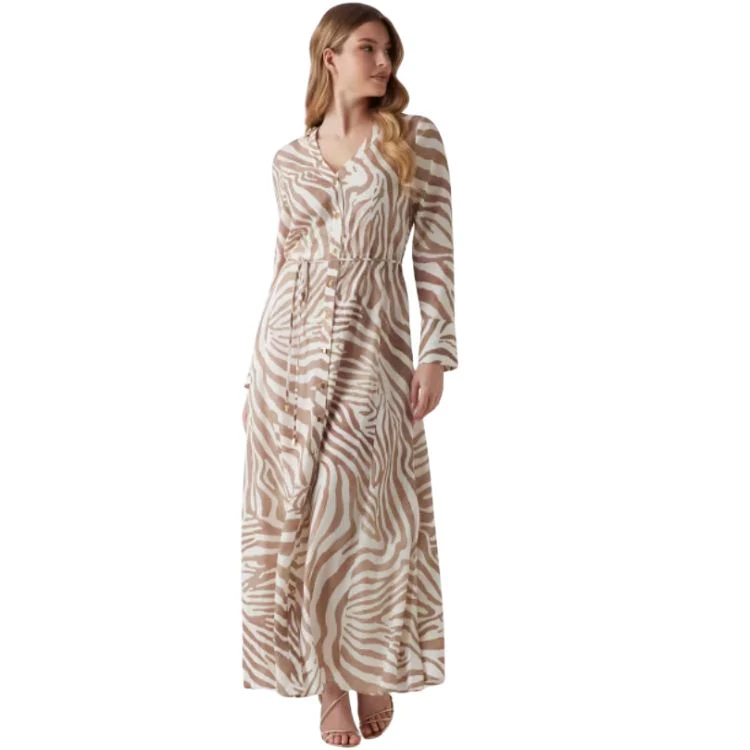 Maxi jurk met zebraprint - Afbeelding 2