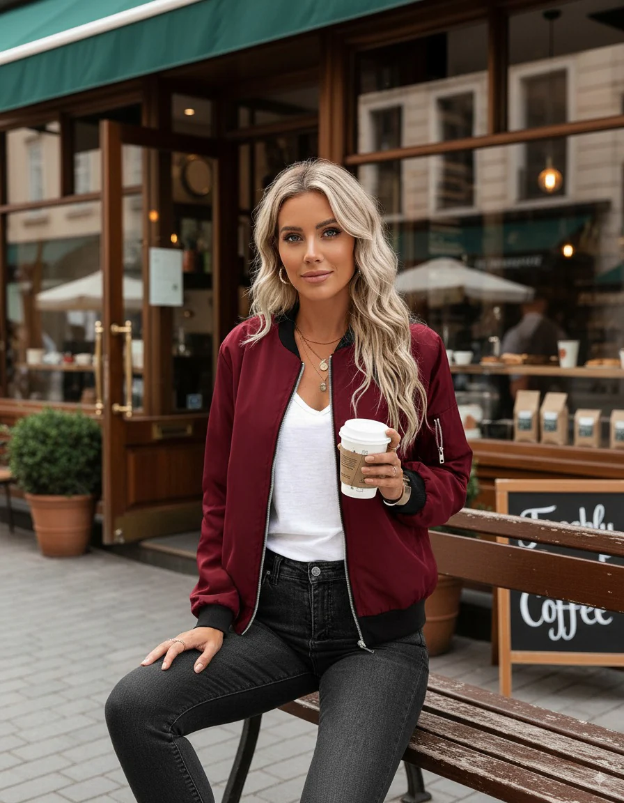 Ezina | Dames Bomberjack - Tijdloos Design met Comfortabele Pasvorm - Afbeelding 3