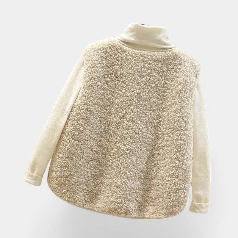 Glea | Teddy Gilet Dames - Comfortabel, Zacht Mouwloos Vest - Afbeelding 3