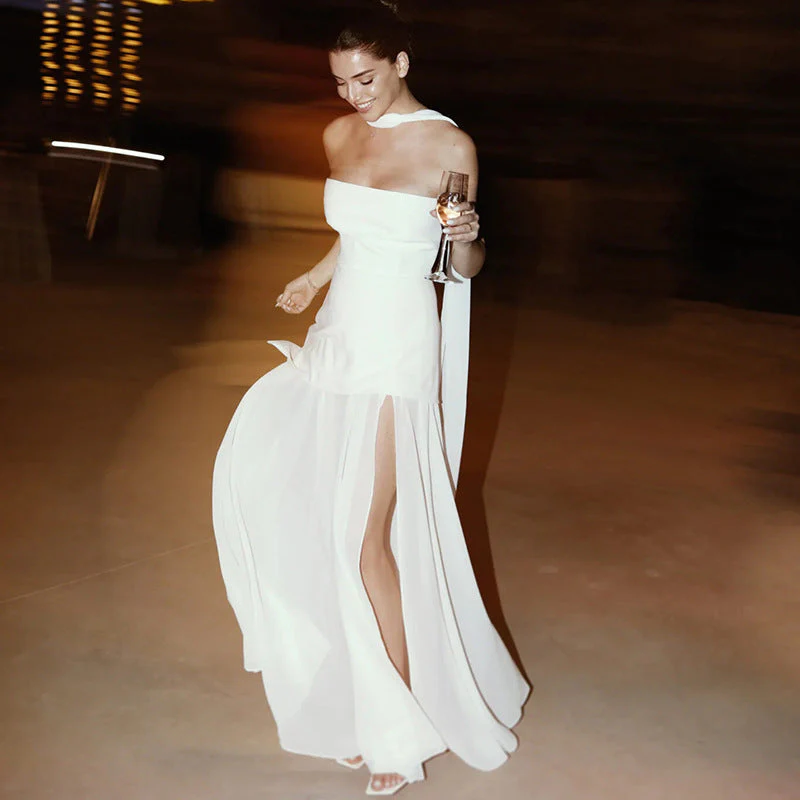 Heidi | Elegante Maxi Cocktailjurk - Elegante Mesh Details, Flatterend Keyhole Ontwerp