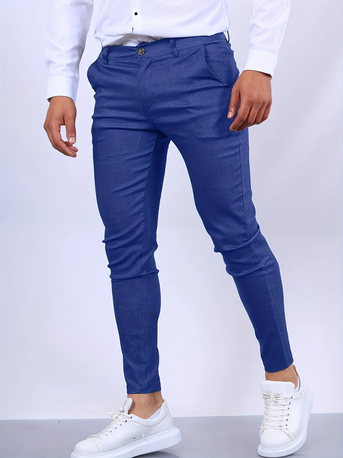 Heren  Slanke Chino Broek met Stretch - Afbeelding 6